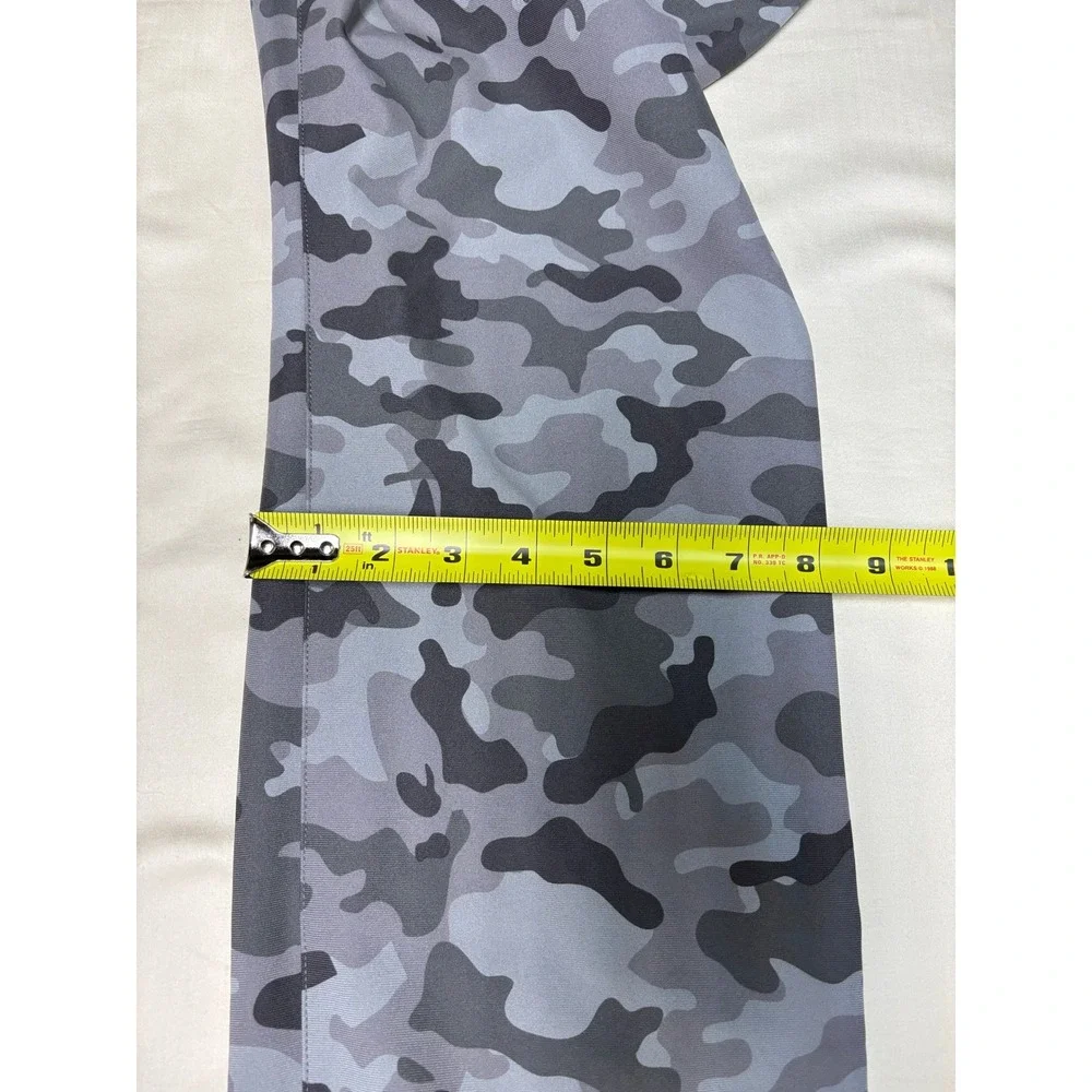 NWT G/FORE Mens TOUR 5 POCKET 4-WAY STRETCH STRAIGHT LEG PANTS Grey‎ Camo 35/32